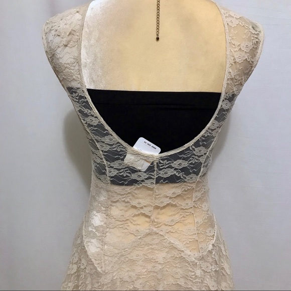 Free People NWT French Court Sheer Lace Tiered Dress Women S - Picture 10 of 16